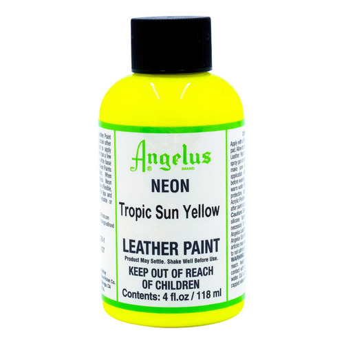 Pintura Acrílica Angelus 4 Oz ( 1 Pieza ) Color Tropic Sun Yellow