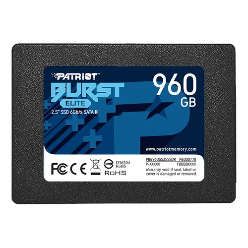 Unidade SSD para notebook Patriot Sata3 2.5 Burst Elite Sata de