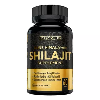 Shilajit Puro Del Himalaya 1000mg Extra Fuerte Con Ácido Fulvico