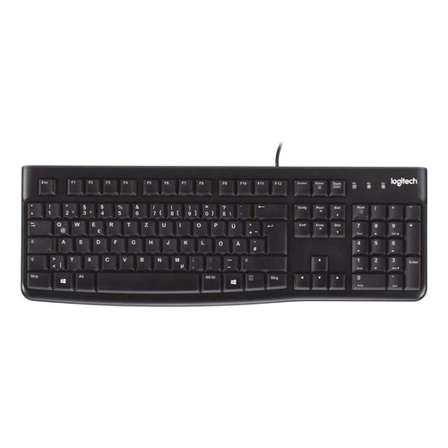 Teclado Logitech K120 QWERTY español color negro