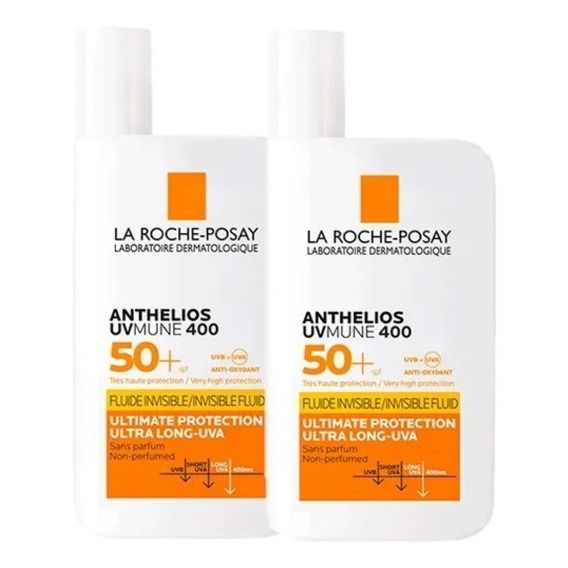 Combo La Roche Posay Anthelios Uv Mune 400 Fps50 50 Ml X2un