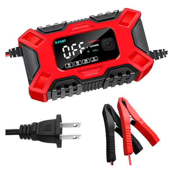 Cargador De Batería De Coche Multifuncional 3 Etapas 12v 24v