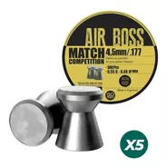 Balines Air Boss Match Competition 4,5 X 500unid X 5 Unid