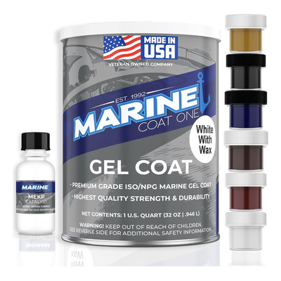 Iso/npg Gel Coat White With Wax With Mekp Catalyst For Harde