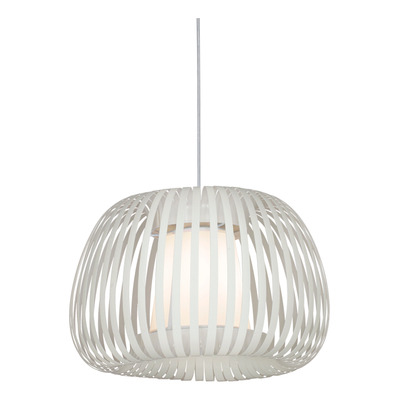 Colgante Tambon S Blanco 40cm Con Difusor Apto Led E27