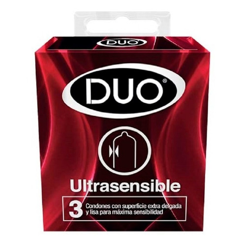Condones Duo Ultrasensible X 3 Und - Unidad a $1504