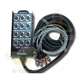 Multicabo Completo Com Medusa 12 Canais Xlr Com 25 Metros