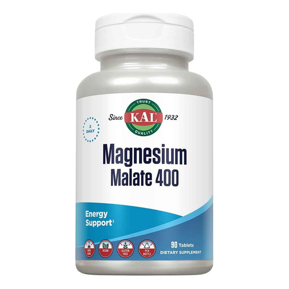 Kal Malato De Magnesio 90 Tabletas - Unidad a $1677