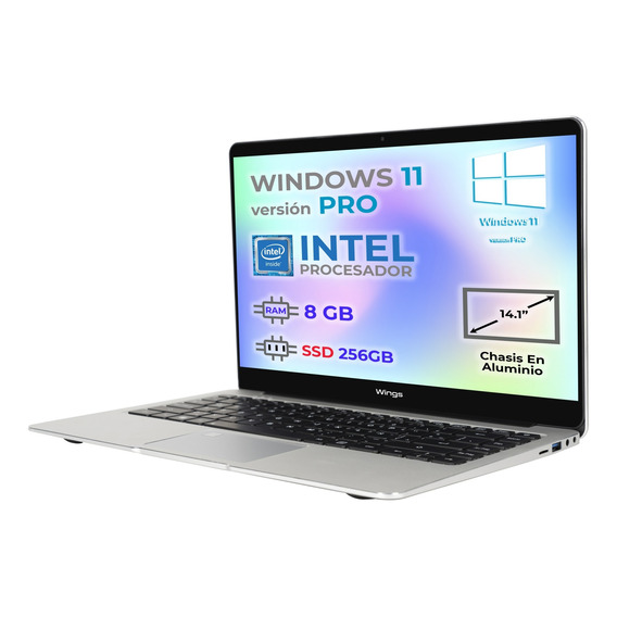 Laptop Portatil Wingsbook 14.1' Intel Ram 8gb Ssd 256gb
