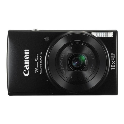  Canon PowerShot ELPH 190 IS compacta color  negro