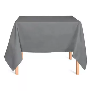 Toalha De Mesa Quadrada Oxford 1,40 X 1,40 Admirare Cor Cinza