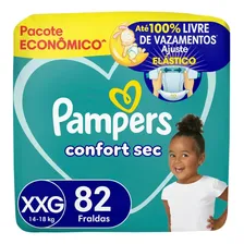 Fralda Confort Sec Tamanho Xxg 82 Unidades Pampers