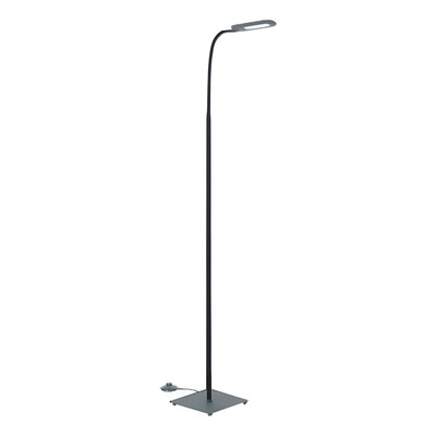 Lampara De Pie Moderno Neron Gris 4w Led Calida Gris