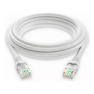 Cable Red 5 Mts Categoría Cat6 Utp Rj45 Blanco