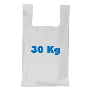 Bolsa Plástica Manija Camiseta 30 Kilos X 1000 Unidades