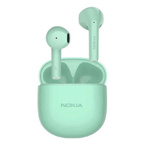 Auriculares in-ear inalámbricos Nokia Essential True Wireless E3110 verde con luz LED