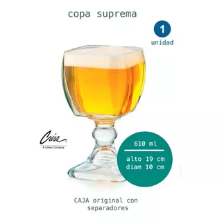 Copa Chabela Cuadrada By Crisa 620 Ml Color Transparente