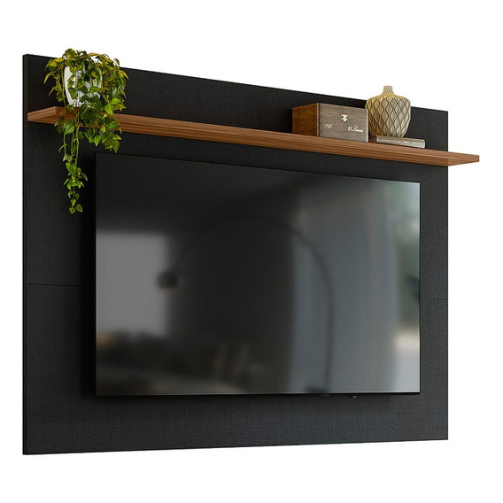 Mueble Para Tv De Hasta 70 Pulgadas Panel Flotante Negro