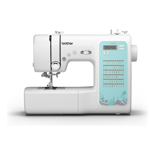 Máquina de coser recta Brother CS6000XL portable blanca y celeste 110V/220V