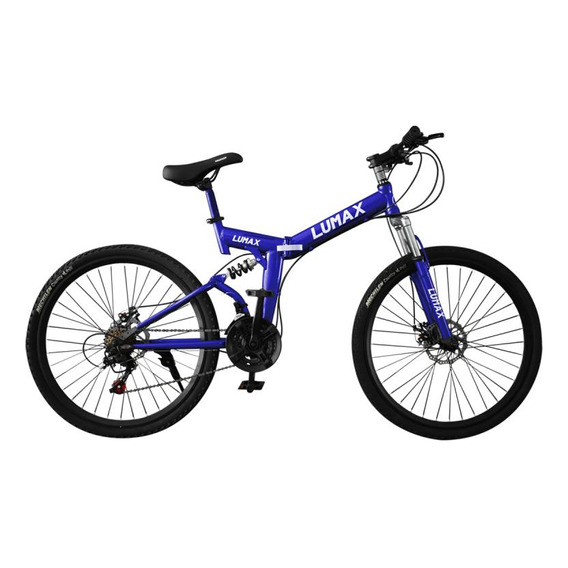 Bicicleta Montaña Plegable Rod. 26 Lumax Oferta Color Azul