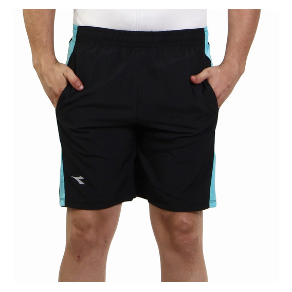 Diadora Hombre 7,5 In Shorts - Black/turquoise