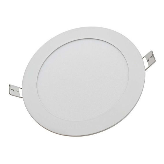 Foco Panel Led 9w Plafón Empotrado Redondo 14,5cm Color de Luz Blanco Neutro 4000k 220v Demasled