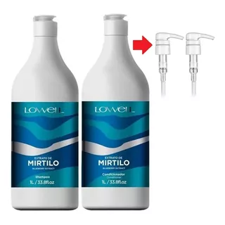 Lowell Kit Mirtilo Shampoo + Condicionador 1 Litro