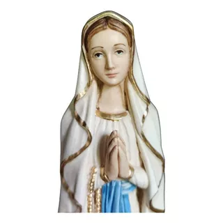 Virgen De Lourdes Oxolite Italiana 30 Cm