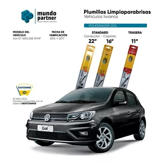 Kit Plumillas Volkswagen Gol Standard