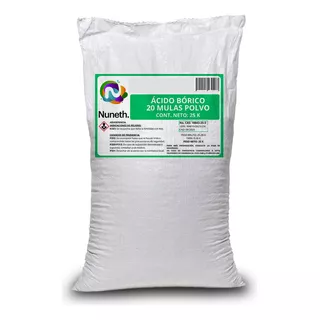 Acido Borico Antitranspirante Astringente Antimicrobio 25 Kg