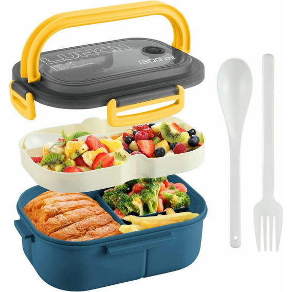 Fiambrera Portátil, Térmico Lunch Box Gran Capacidad 1200ml