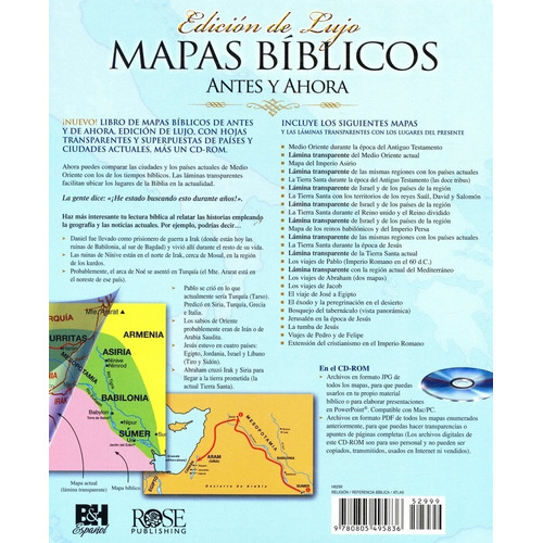 Mapas Biblicos Antes Y Ahora: Edicin De Lujo- R. Publishing