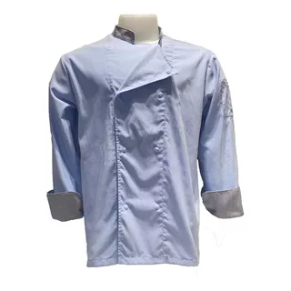 Chaqueta De Chef Gris En Oxford De Inta