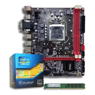 Kit I5 3470 + Placa H61 1155 + 16 Gb Ddr3 Novo