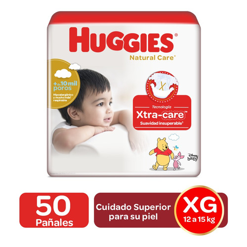 Pañales Natural Care Etap 4 50u - Unidad  Género Sin género Tamaño Extra grande (XG)