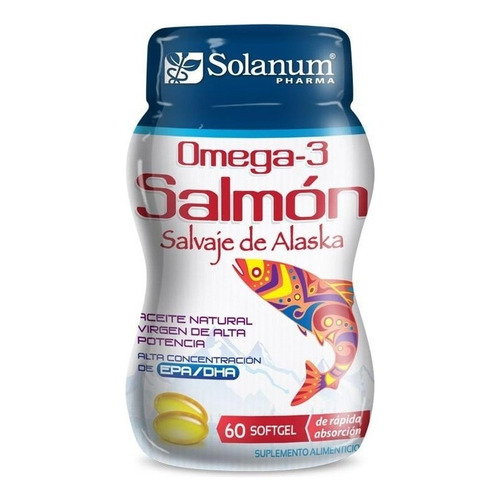 Solanum - Omega 3 Salmón Salvaje De Alaska - 60 Capsulas - Sin sabor