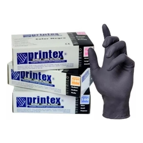 Caja Guantes Nitrilo Primera Calidad Con Anmat X 100 