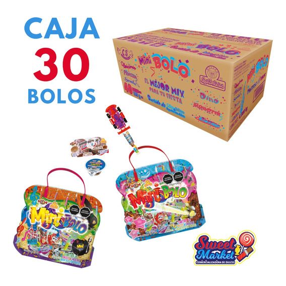 Mini Bolo Bolsa 120 Gr. Caja Con 30 Pzs Las Delicias