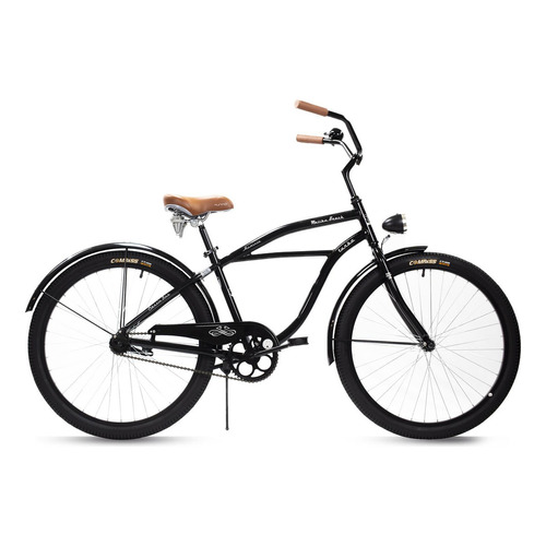 Bicicleta Urbana Vintage R26 Malibu De Aluminio Turbo Color Negro Tamaño del cuadro M