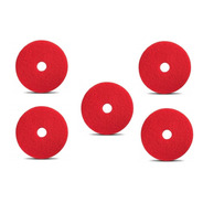 Discos Fibras Pads Rojos De 20 Pulgadas Para Pulidora De Pisos O Fregadora Restregadora 5 Piezas