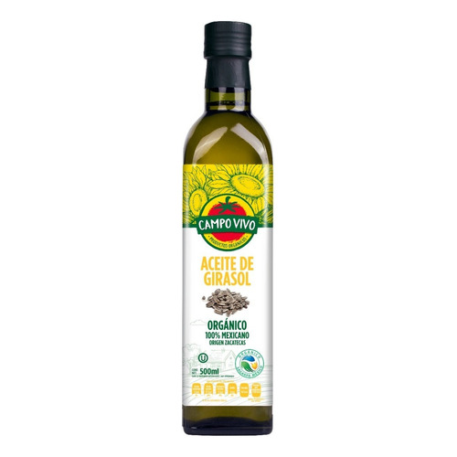 Aceite De Girasol Campo Vivo Orgánico 500ml