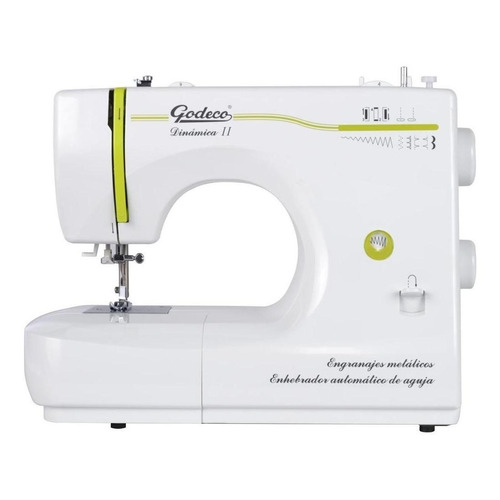 Máquina de coser recta Godeco Dinámica II portable blanca 220V