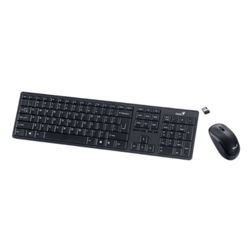 Combo Genius Teclado + Mouse Slimstar 8230 Wireless/bt Mouse Negro Teclado Negro