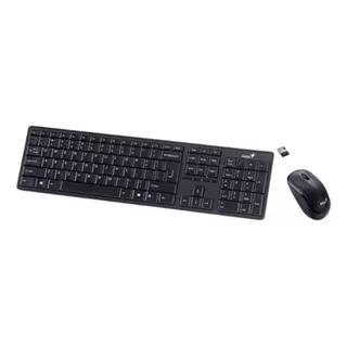 Combo Genius Teclado + Mouse Slimstar 8230 Wireless/bt Mouse Negro Teclado Negro