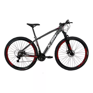 Bicicleta Aro 29 Ksw 27 Velociddes - Freio Hidraulico Tamanho Do Quadro 21   Cor Preto/vermelho