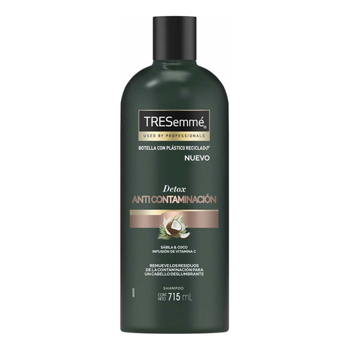 Shampoo Tresemmé Detox Anticontaminación 715ml