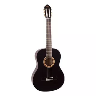 Guitarra Criolla Clásica Valencia Vc101 Para Ambidiestro Black Arce