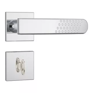 Fechadura Stam 823/21 Banheiro Quadrada Inox Cromada