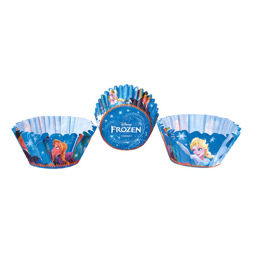 Pirotin Cupcake Personaje Frozen X25u - Cotillón Waf Color Celeste