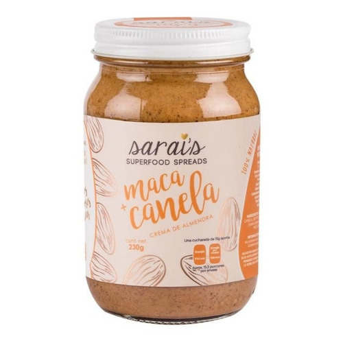 Sarais Crema De Almendra Con Maca Y Canela 230 Gr